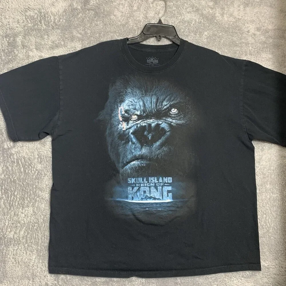 Universal Studios Skull Island Reign of Kong‎ Shirt Mens XXL Black Graphic Tee